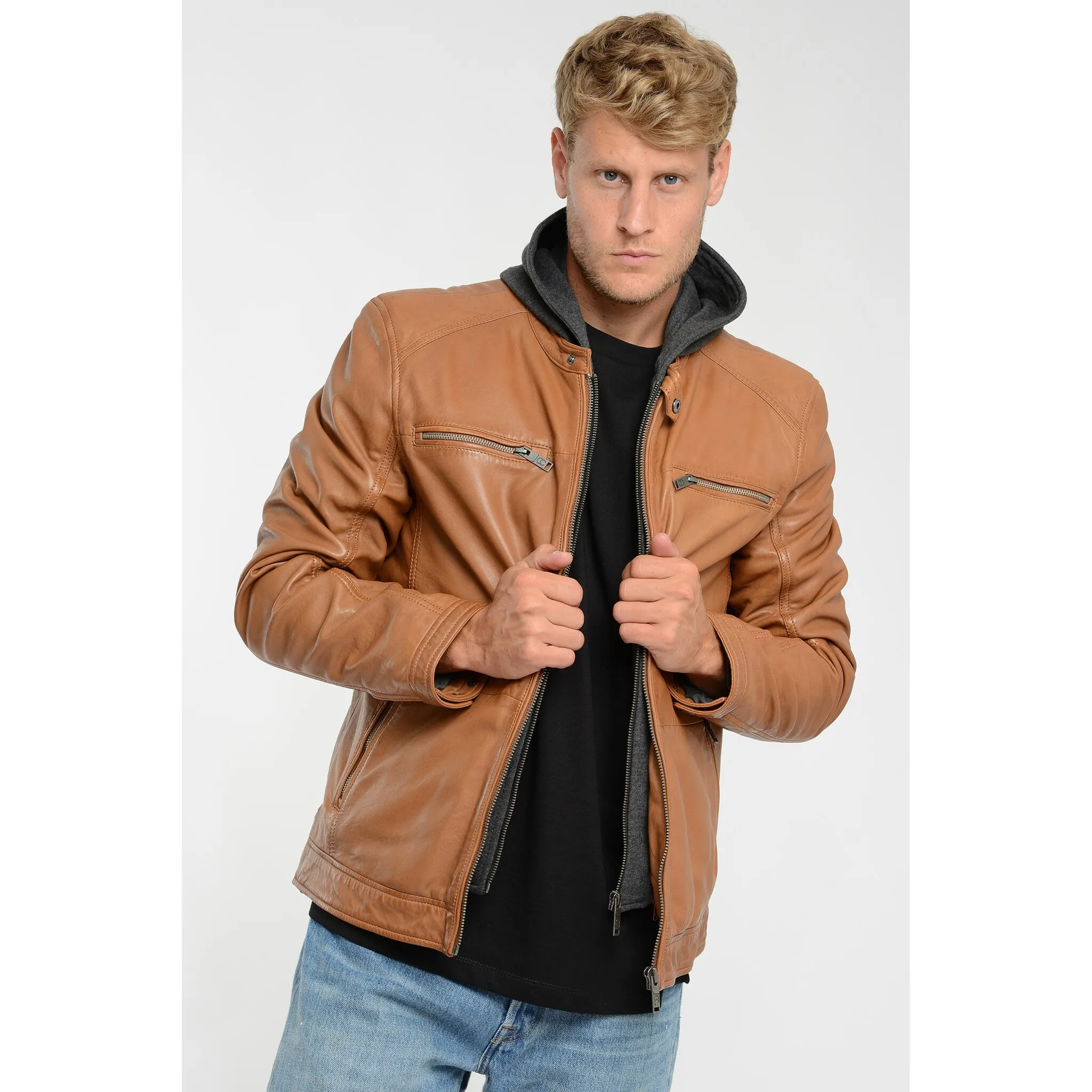 

Кожаная куртка JCC "3102234", цвет Cognac