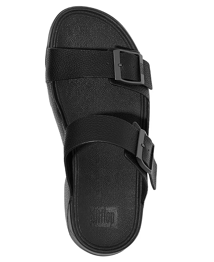 Мужские слайды Gogh Moc с пряжкой из состаренной кожи FitFlop — фото 4