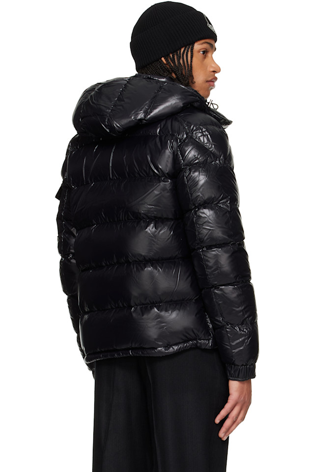 Пуховая куртка Maya с капюшоном, короткая Moncler, черный — фото 3
