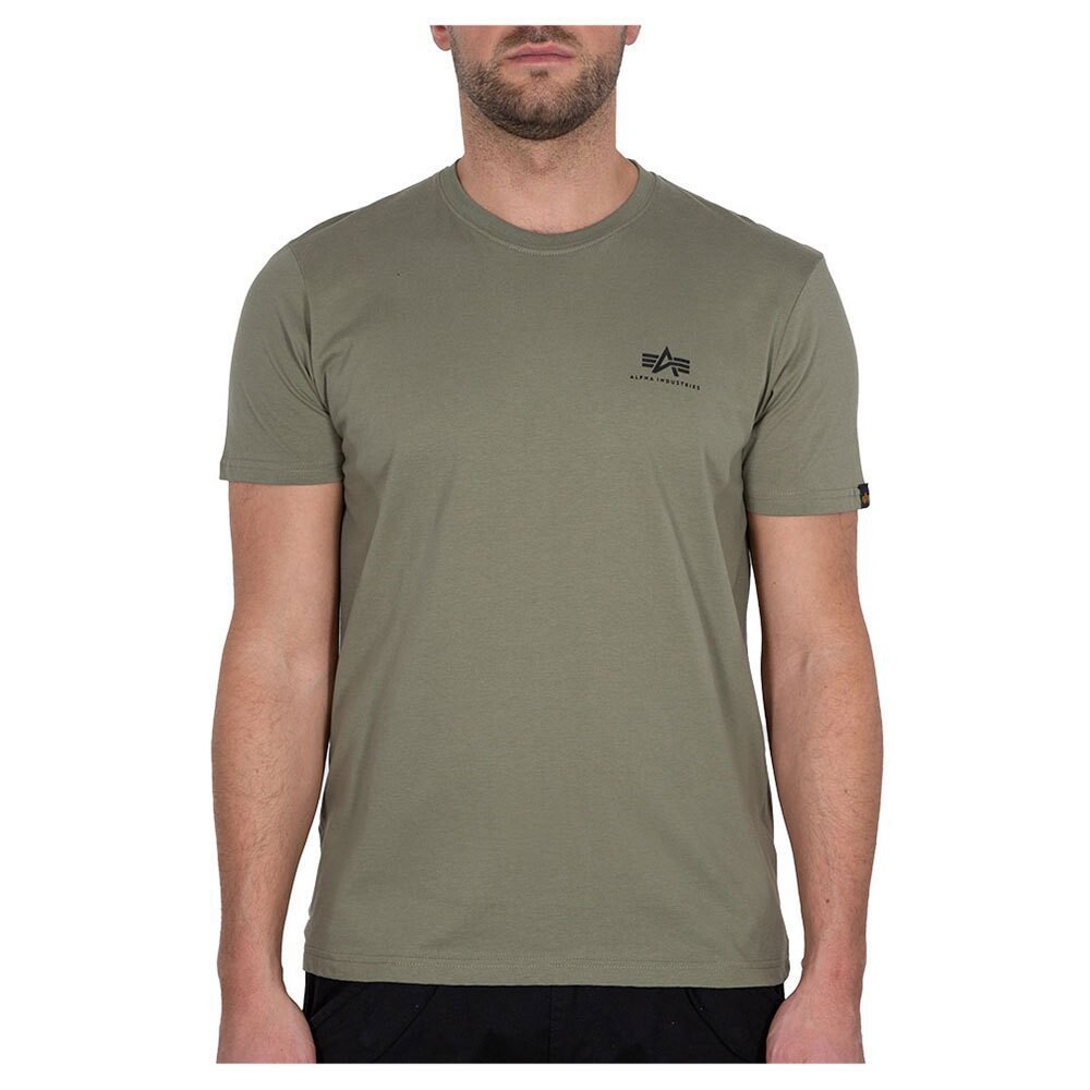 

Футболка Alpha Industries Basic Small Logo, зеленый