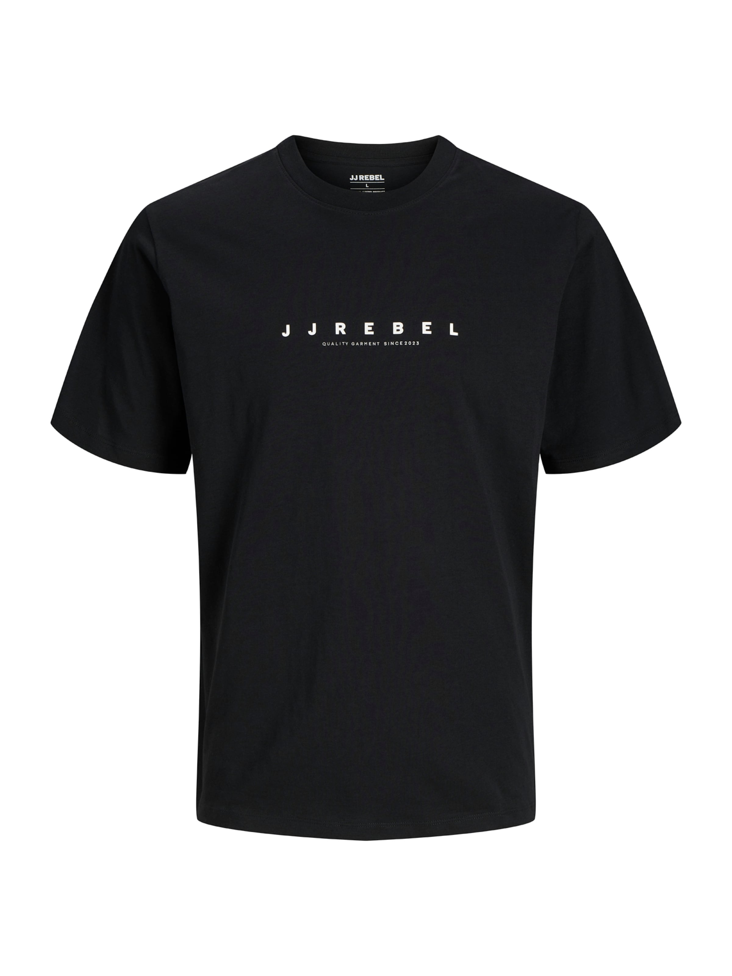 

JJ Rebel Футболка 'JREBROCKY' в черном цвете
