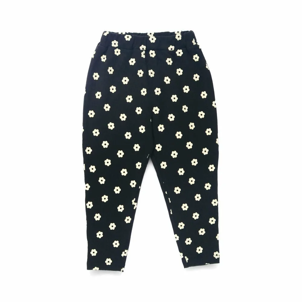 Длинные брюки свободного кроя, сшитые по фигуре. Branshes, 91_Black_Floral Pattern — фото 3
