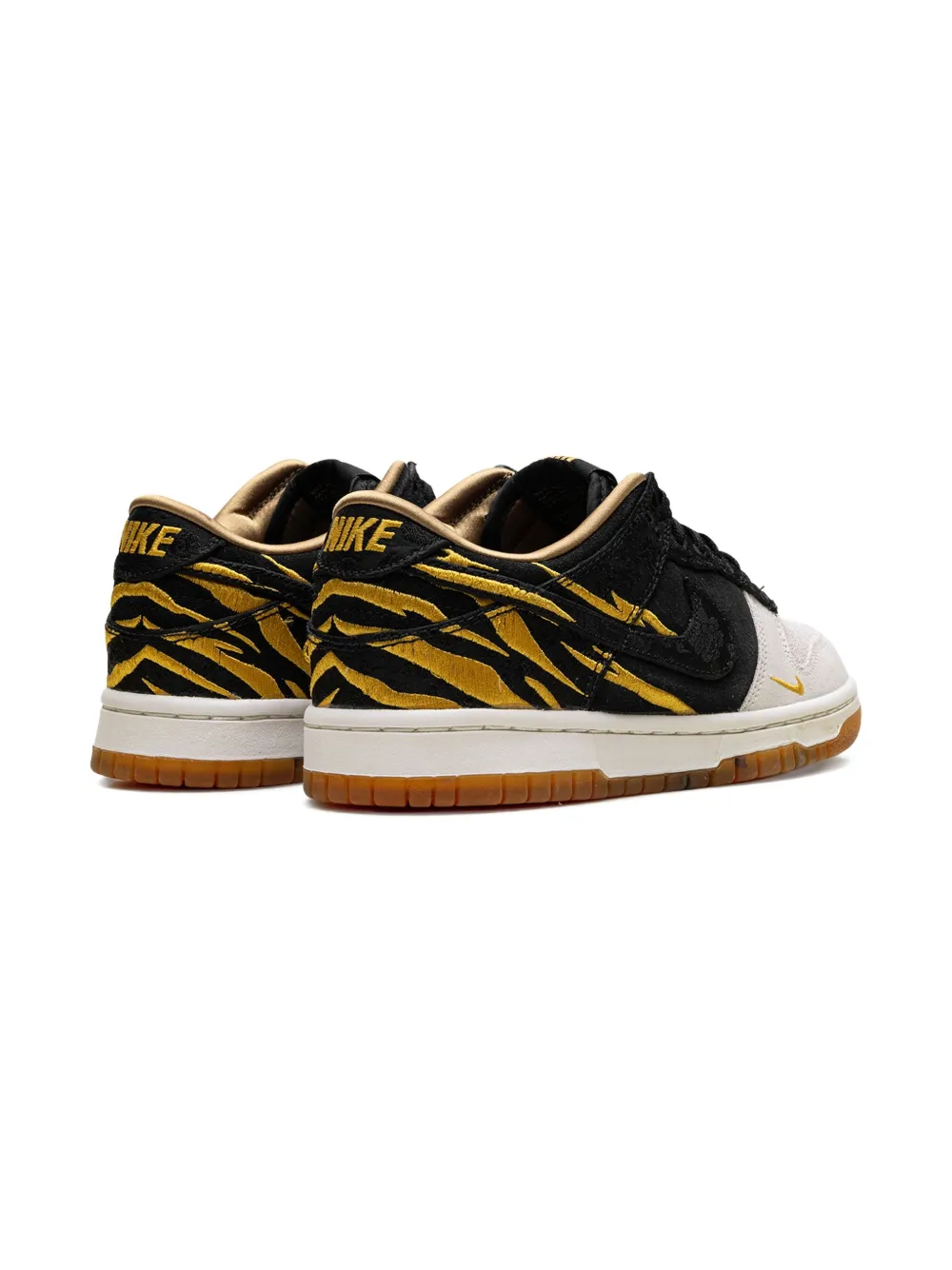 Кроссовки Dunk Low «Год Тигра (2022) — Phantom/Black-Sail-Light Zitron» Nike Kids, черный — фото 3