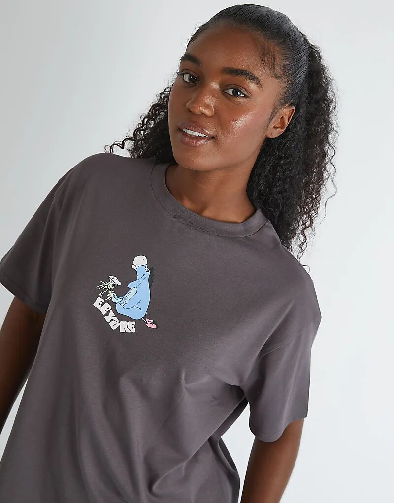 

Футболка Skinnydip London с Винни-Пухом и Осликом Иа серого цвета