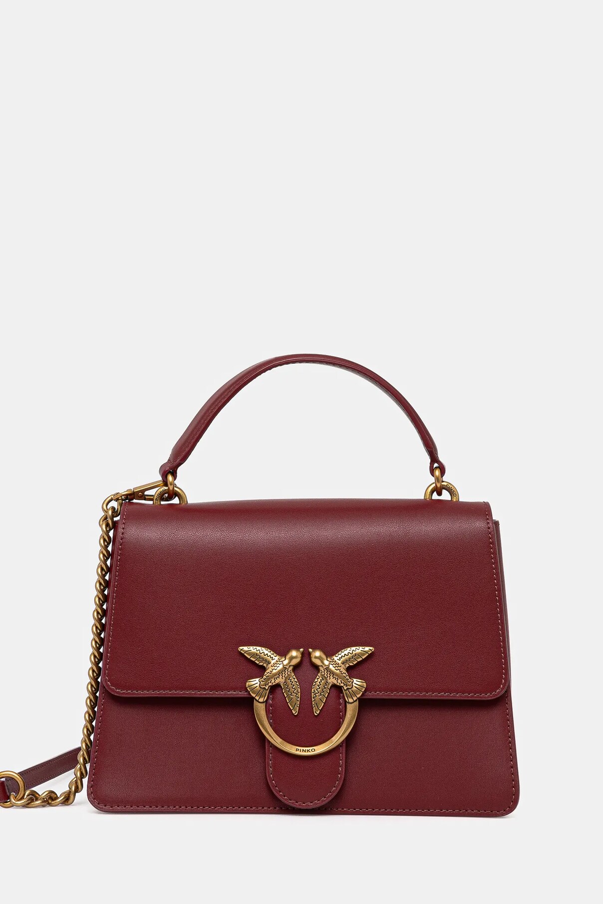 

Сумочка из кожи Pinko, бордовый