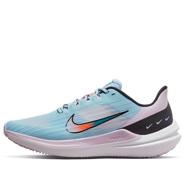 Кроссовки air winflo 9 low top розовые Nike, синий