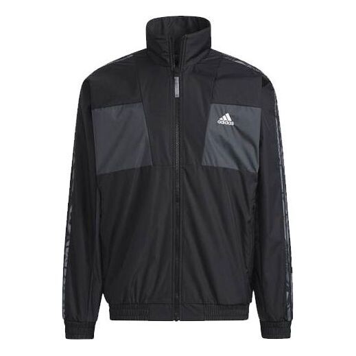 

Куртка adidas limited Reversible Fleece Lined Colorblock Stand Collar logo Jacket Black, черный