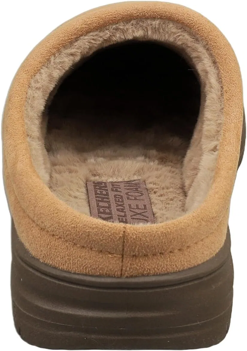 Мужские тапочки Skechers Murette Garvanza, Tan Microfibre — фото 4