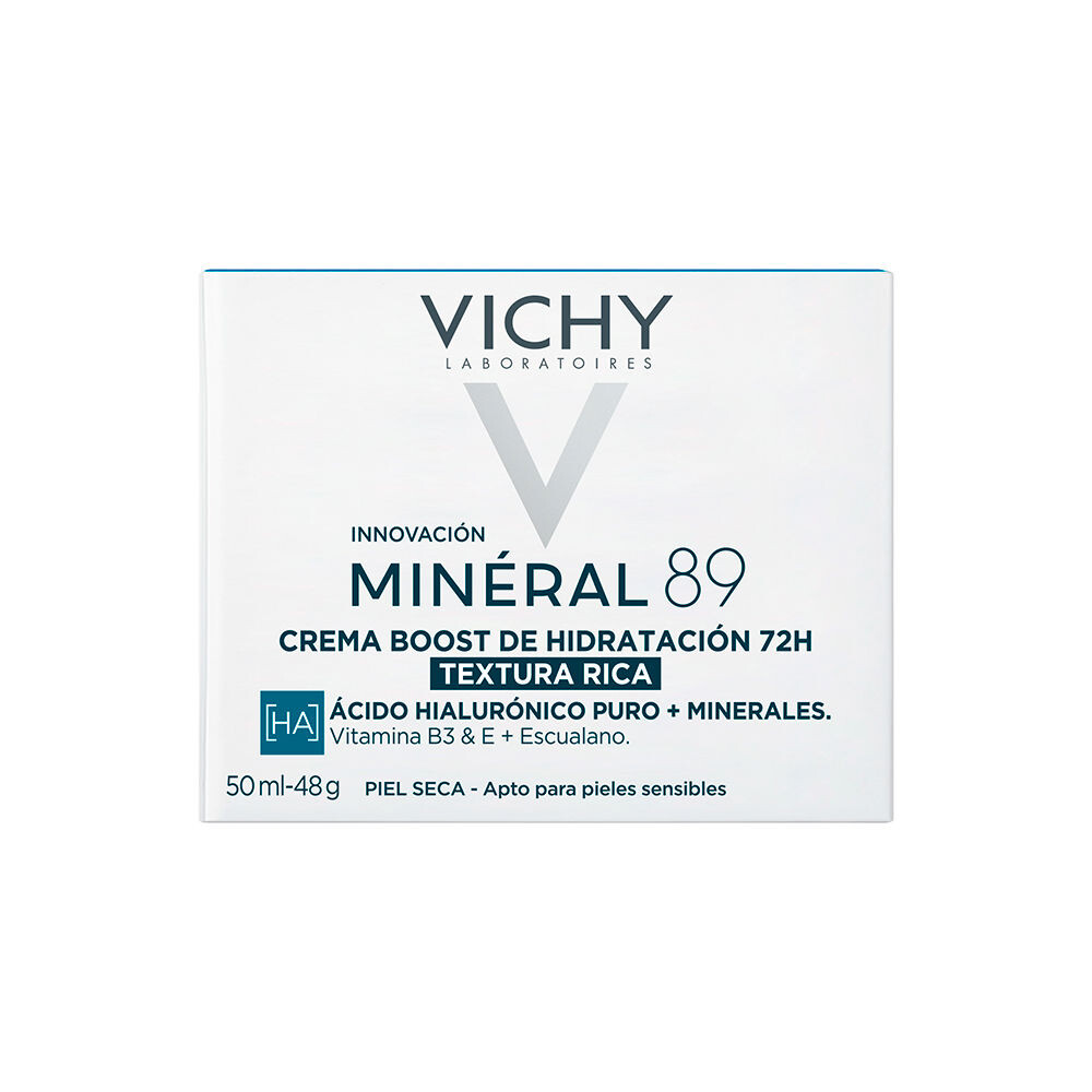 Крем для лица Vichy Laboratoires — Увлажняющий для ухода за лицом Minéral 89 crema hidratante 72h rica, 50 мл — фото 2