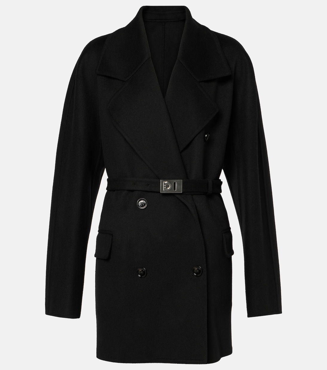 

Пальто из шерсти и кашемира Ferragamo, Nero