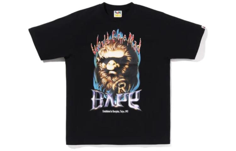

Футболка BAPE Ape Head Mad A Bathing Ape, черный