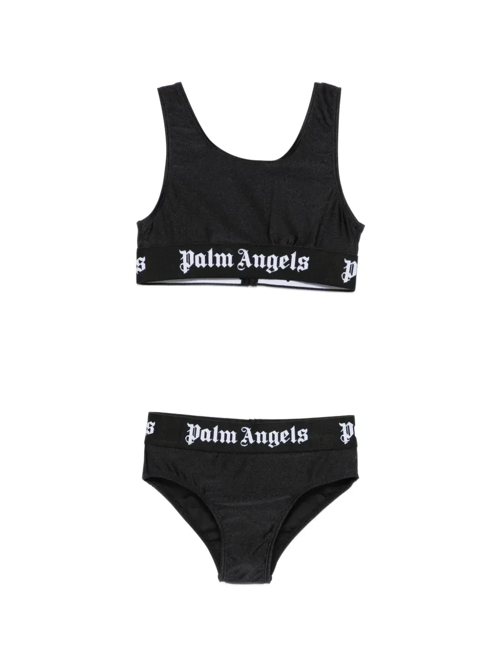 Бикини с логотипом на талии Palm Angels Kids, черный
