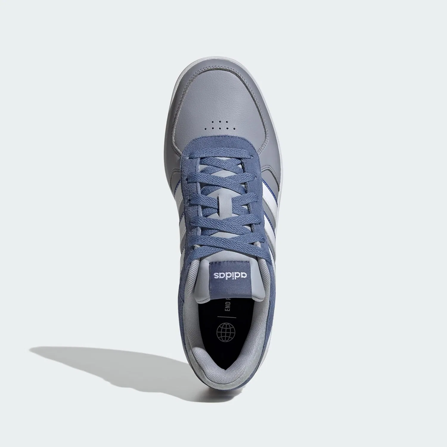 Мужские кроссовки Adidas Courtbeat, Halo Silver Cloud White Crew Blue — фото 3