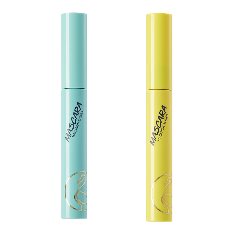 

Тушь для ресниц Macaron удлиняющая завивающая объемная тонкая щеточка Waterproof легко растушевывается 7,5 мл Flamingos