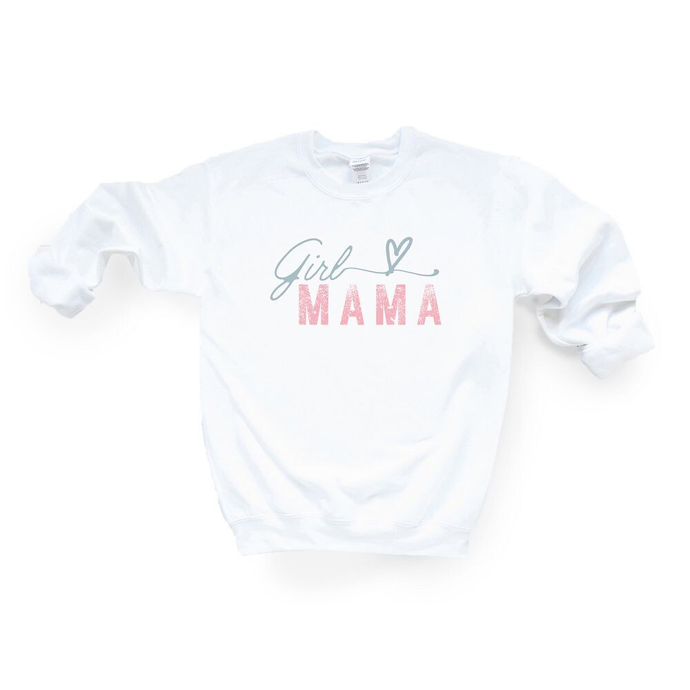 

Красочный свитшот Girl Mama Heart Simply Sage Market, белый