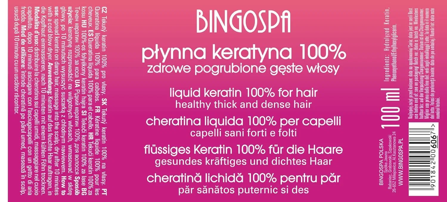 Жидкий кератин BINGOSPA 100% для поврежденных волос Bingospa — фото 4