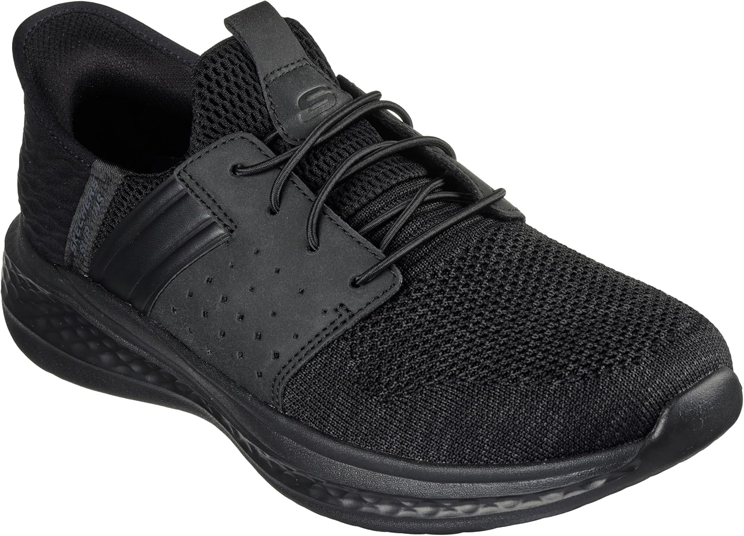 Мужские мокасины Skechers Slade Ocon без шнурков, черный — фото 4