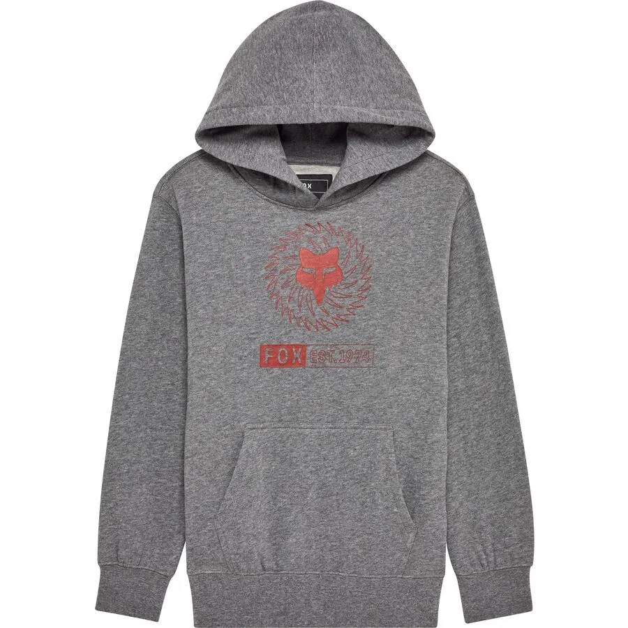 Молодежная толстовка Kairos Fox Racing, Heather Graphite