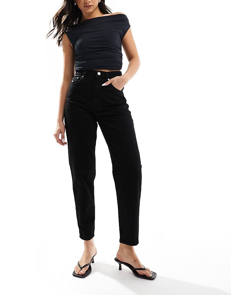 

Tommy Jeans – Черные джинсы мамы с очень завышенной талией