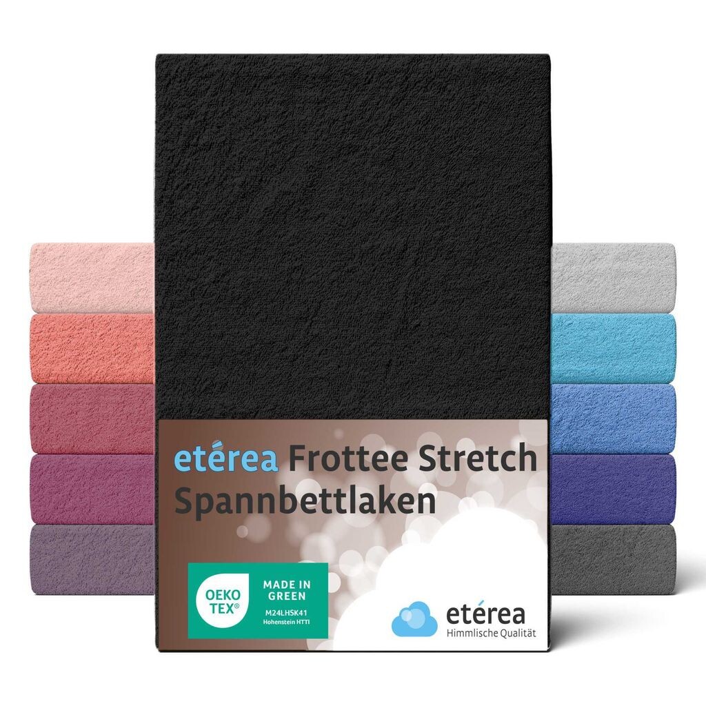 

Etérea махровая простыня 60x120см - 70x140 - 80% хлопок 20% полиэстер, махровая простыня высотой до 25 см - плоская простыня (2 шт. в упаковке) 60x120 - 70x140 см черный Etérea Himmlische Qualität