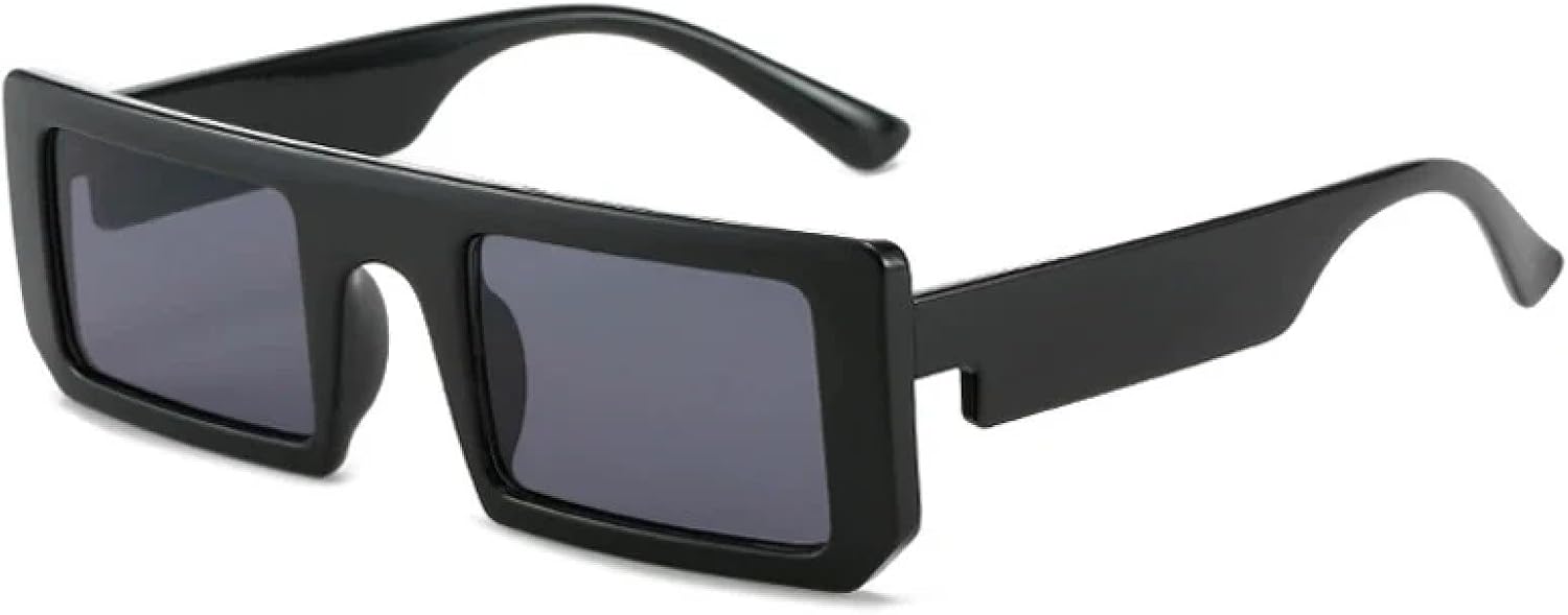 

Ретро-модные панк-солнцезащитные очки для женщин и мужчин, трендовые, роскошные, для летних путешествий и вождения, с защитой от УФ-излучения UV400 TKKTLLT, Black Gray