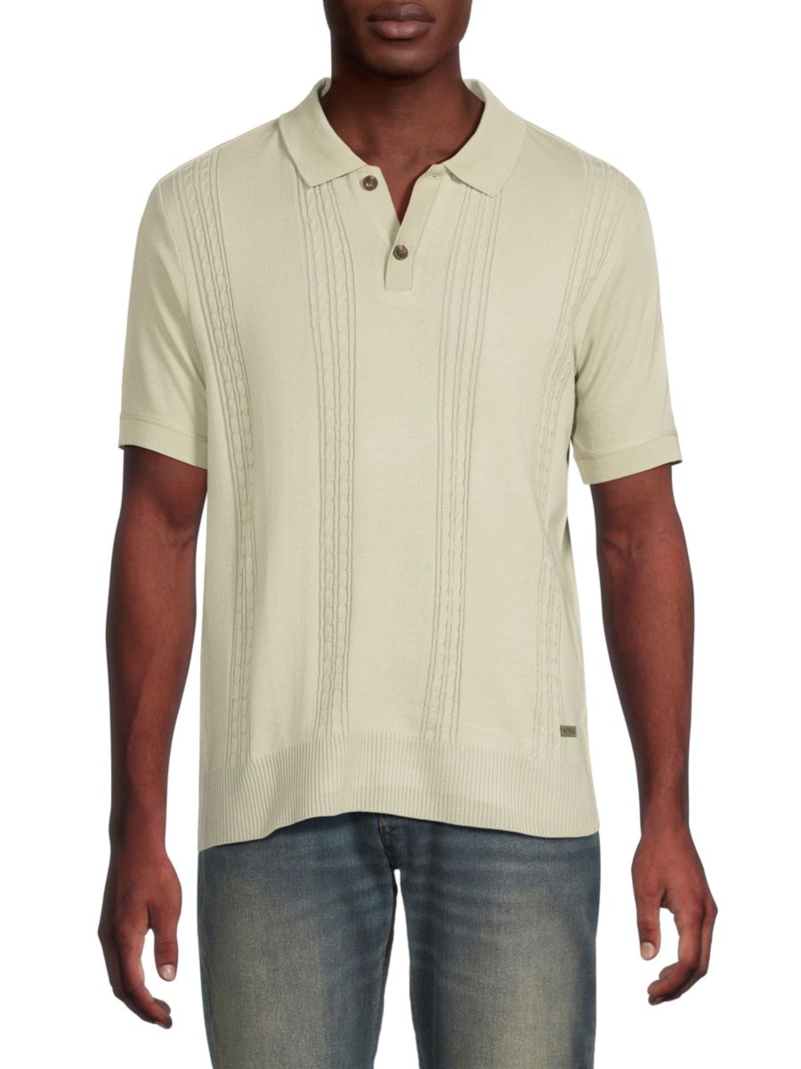 

Свитер Wagners Cable Knit в стиле поло BUFFALO David Bitton, цвет Sage Green