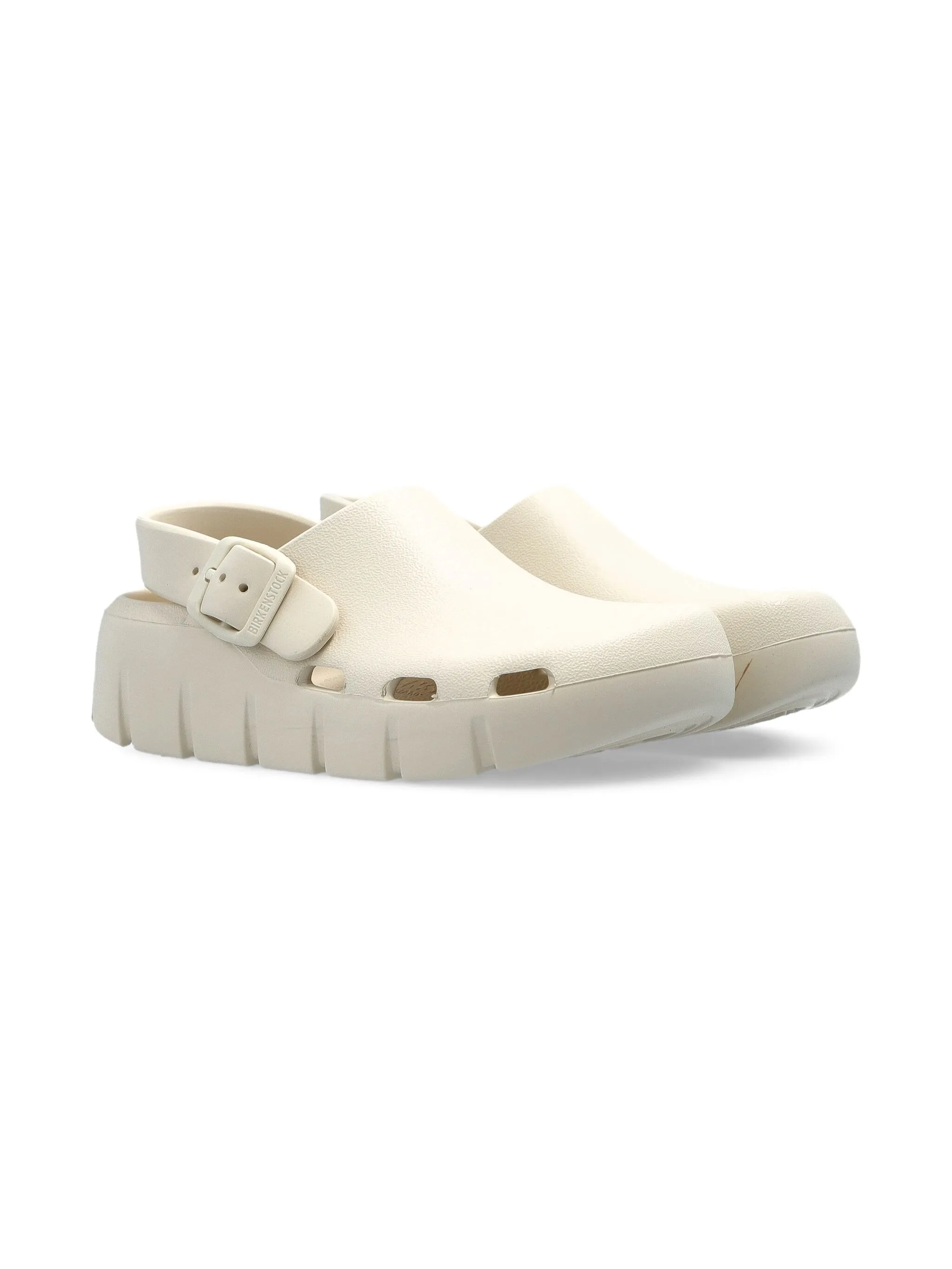 

Клоги на платформе с пряжками Birkenstock Kids, белый