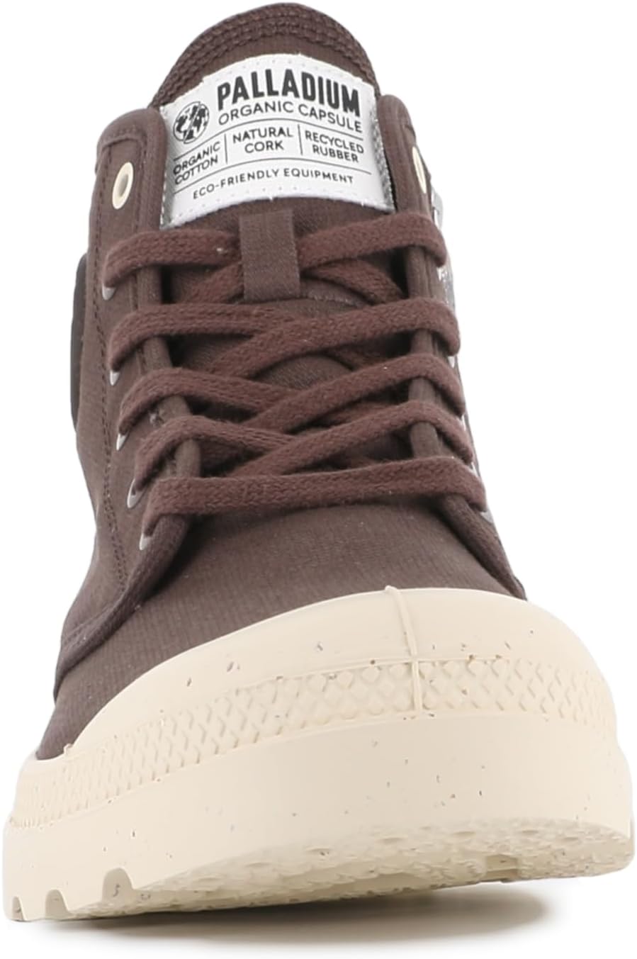 Кроссовки Palladium Pampa Hi Zip Organic, унисекс, коричневый — фото 2