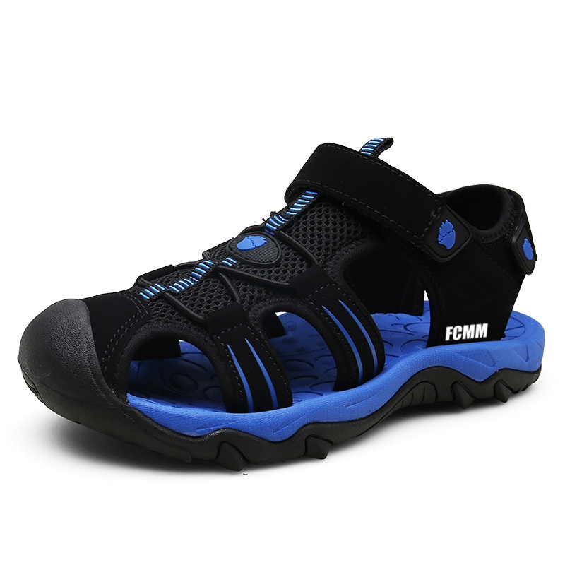 

Нескользящая и дышащая детская обувь для повседневной носки FCMM, черный/синий