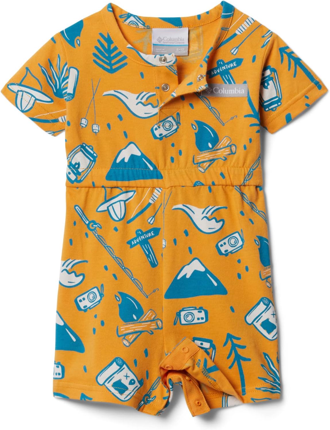 Columbia Girls' Little Sur Playsuit, Mango Adventure Vibes — фото 3