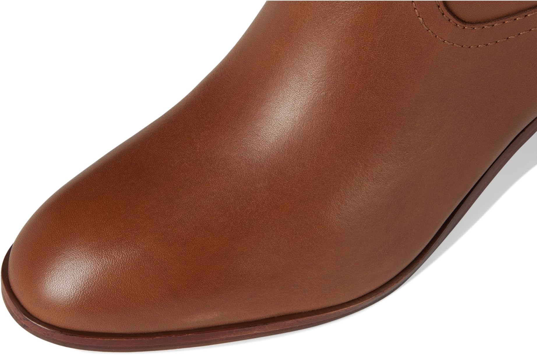 Ботинки Lauren Ralph Lauren Carla Burnished Leather Tall Boots, Deep Saddle Tan — фото 2
