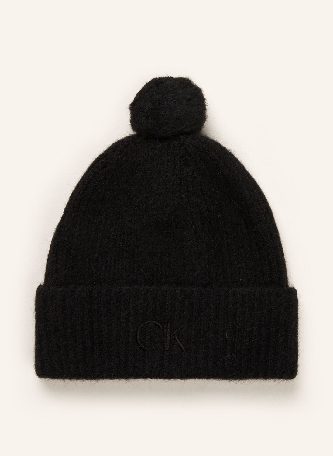 

Шапка с альпакой Calvin Klein, черный