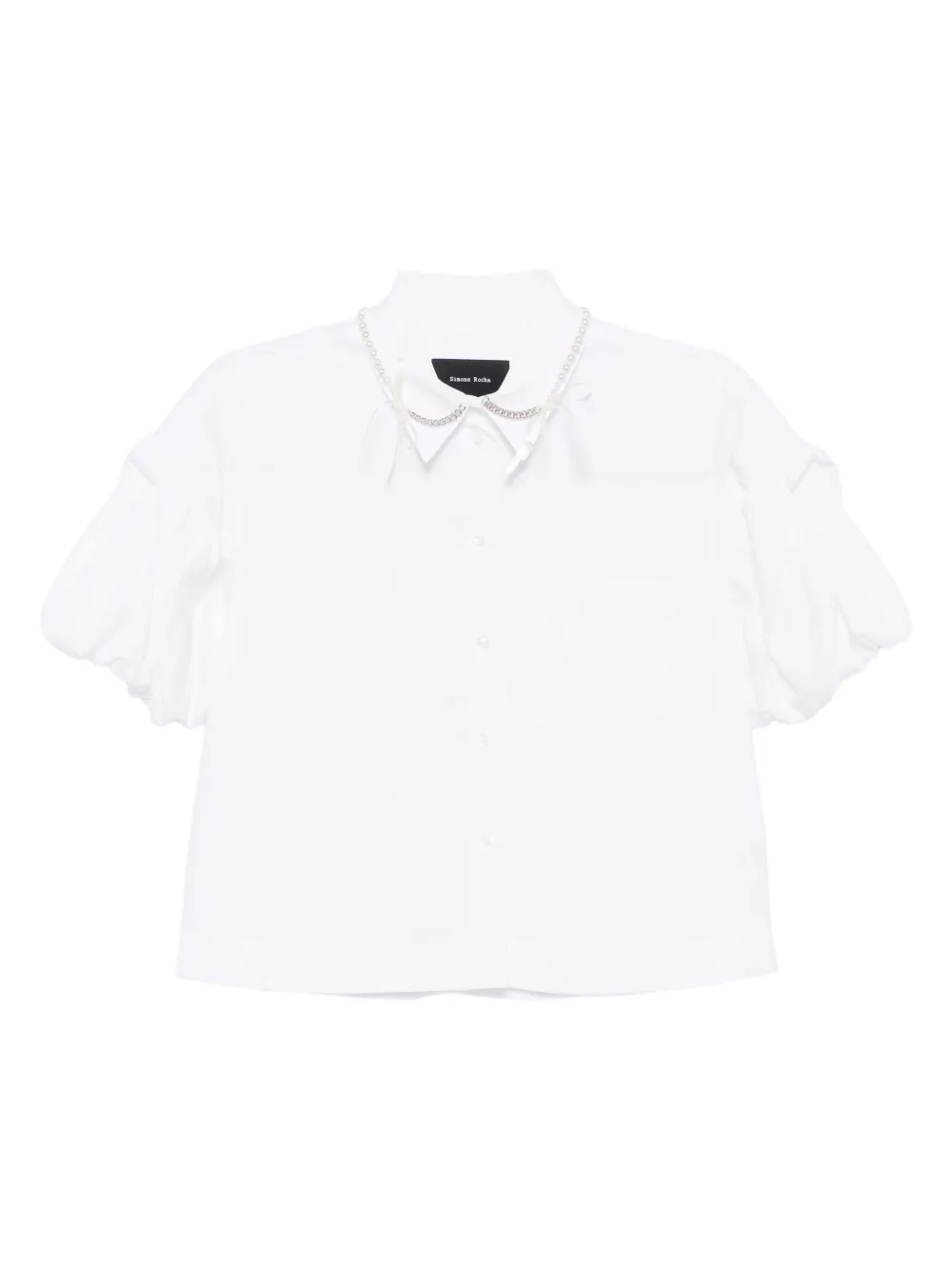 

Рубашка с объемными рукавами Simone Rocha, белый