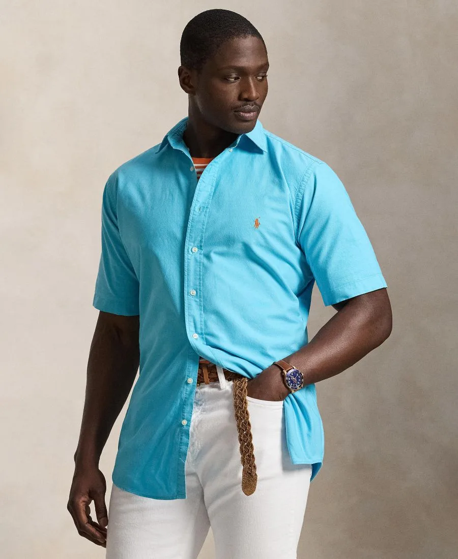Мужская рубашка Оксфорд больших размеров Polo Ralph Lauren, Perfect Turquoise