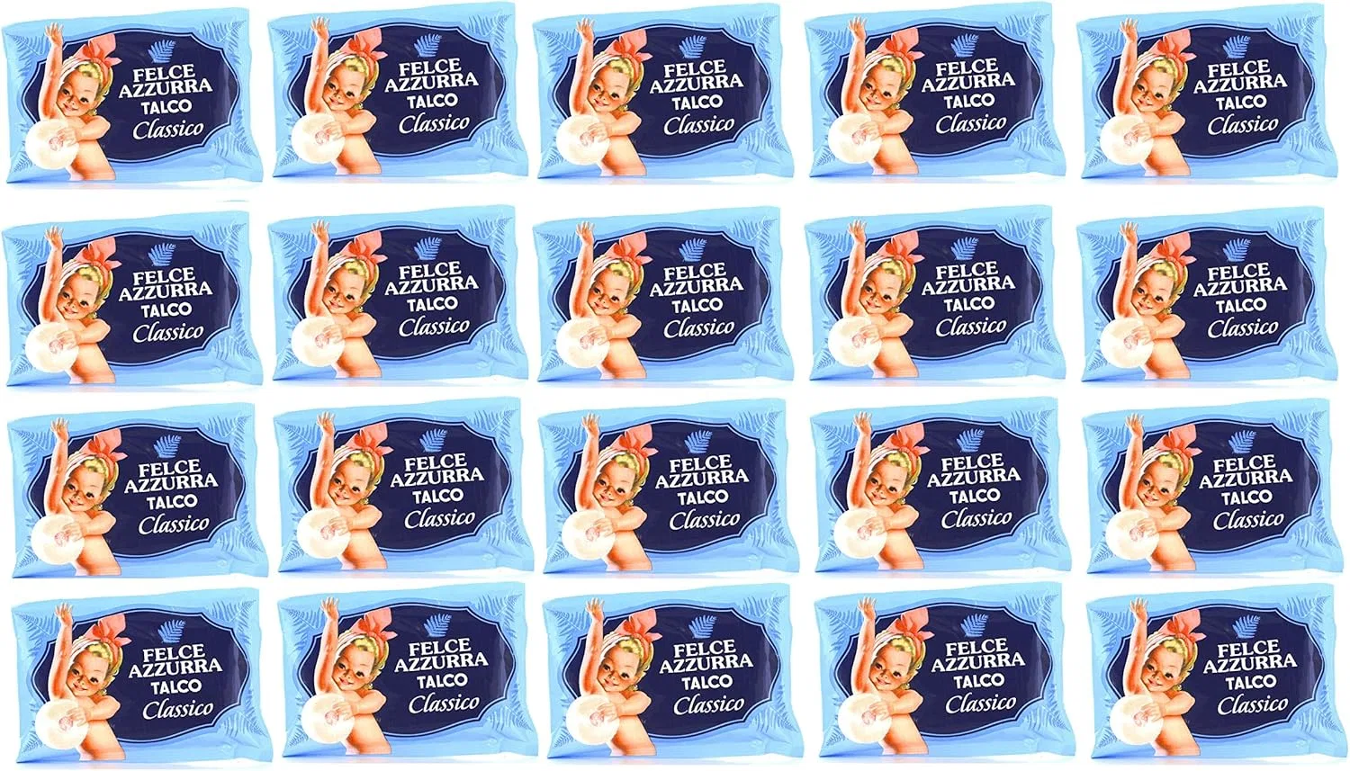 Тальк для тела Felce Azzurra Classico, 20 упаковок по 100 г Felce Azzurra