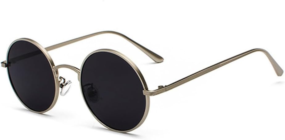 

Круглые панк-солнцезащитные очки для мужчин, классические ретро-очки, овальные солнцезащитные очки для женщин, металлическая оправа, защита от УФ-излучения UV400, m28543 generic, Gun Gray