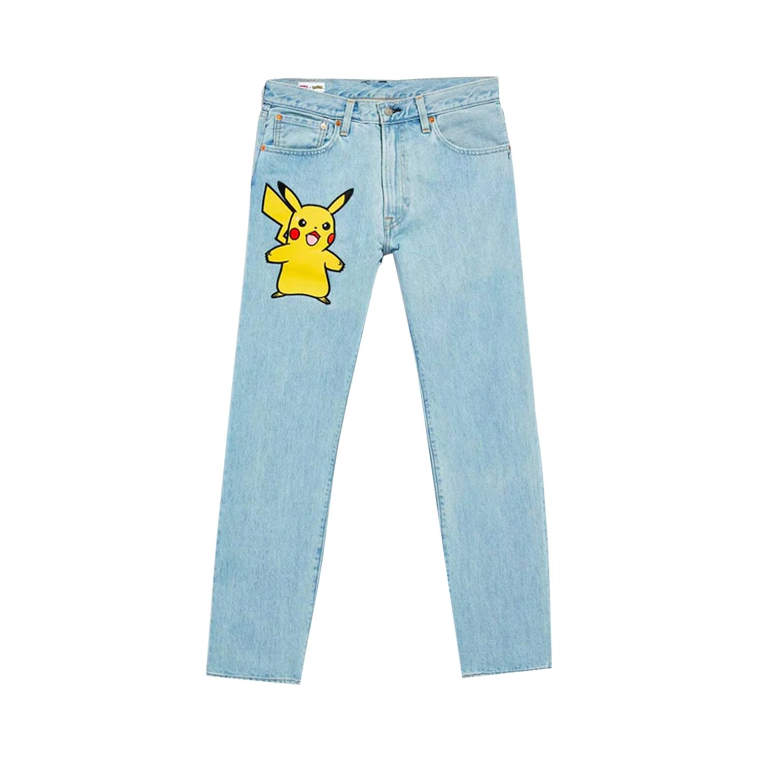 

Джинсы Levis x Pokémon 551Z Authentic прямого потертого цвета