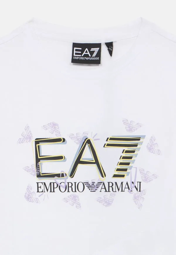 Футболка с принтом Ea7 Emporio Armani, White Fancy — фото 3