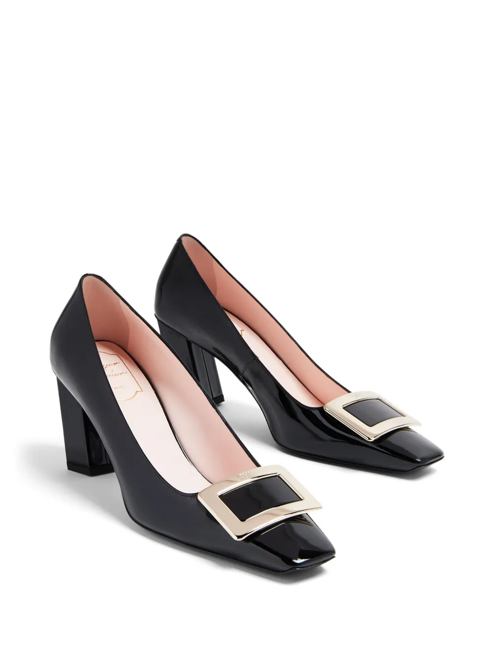 Туфли Belle 75 с квадратным носком Roger Vivier, черный — фото 4