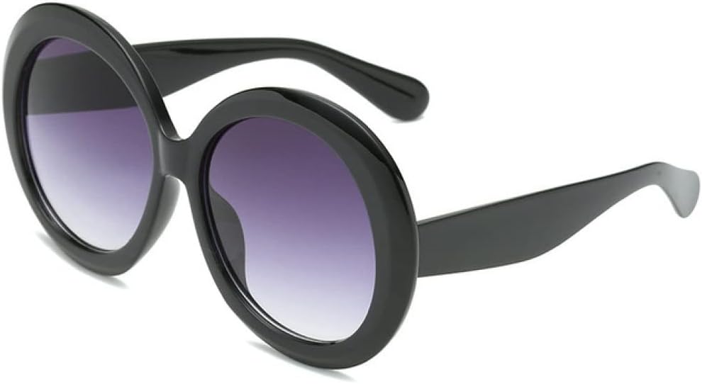 

Солнцезащитные очки круглой формы большого размера для женщин, овальные солнцезащитные очки для женщин/мужчин, винтажные очки для женщин (2027 год) MTZJH, Blackdoublegray