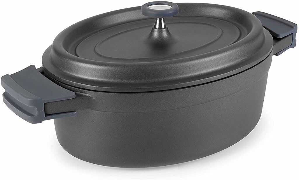 

Кастрюля Lacor 25933 с крышкой, алюминий, диаметр 26 см, подходит для индукционных плит, антипригарное покрытие