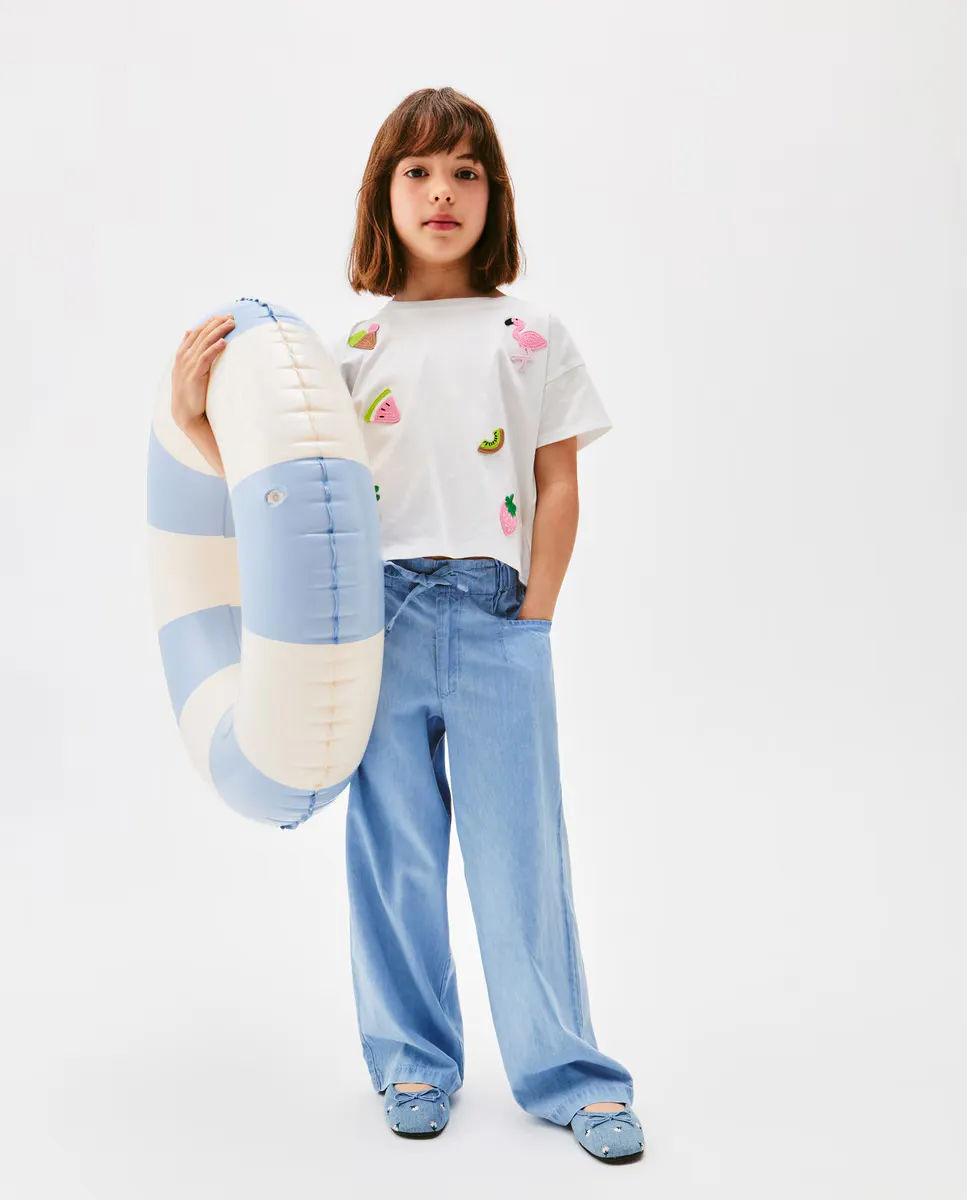 

Футболка для девочек с коротким рукавом Kids El Corte Inglés, белый