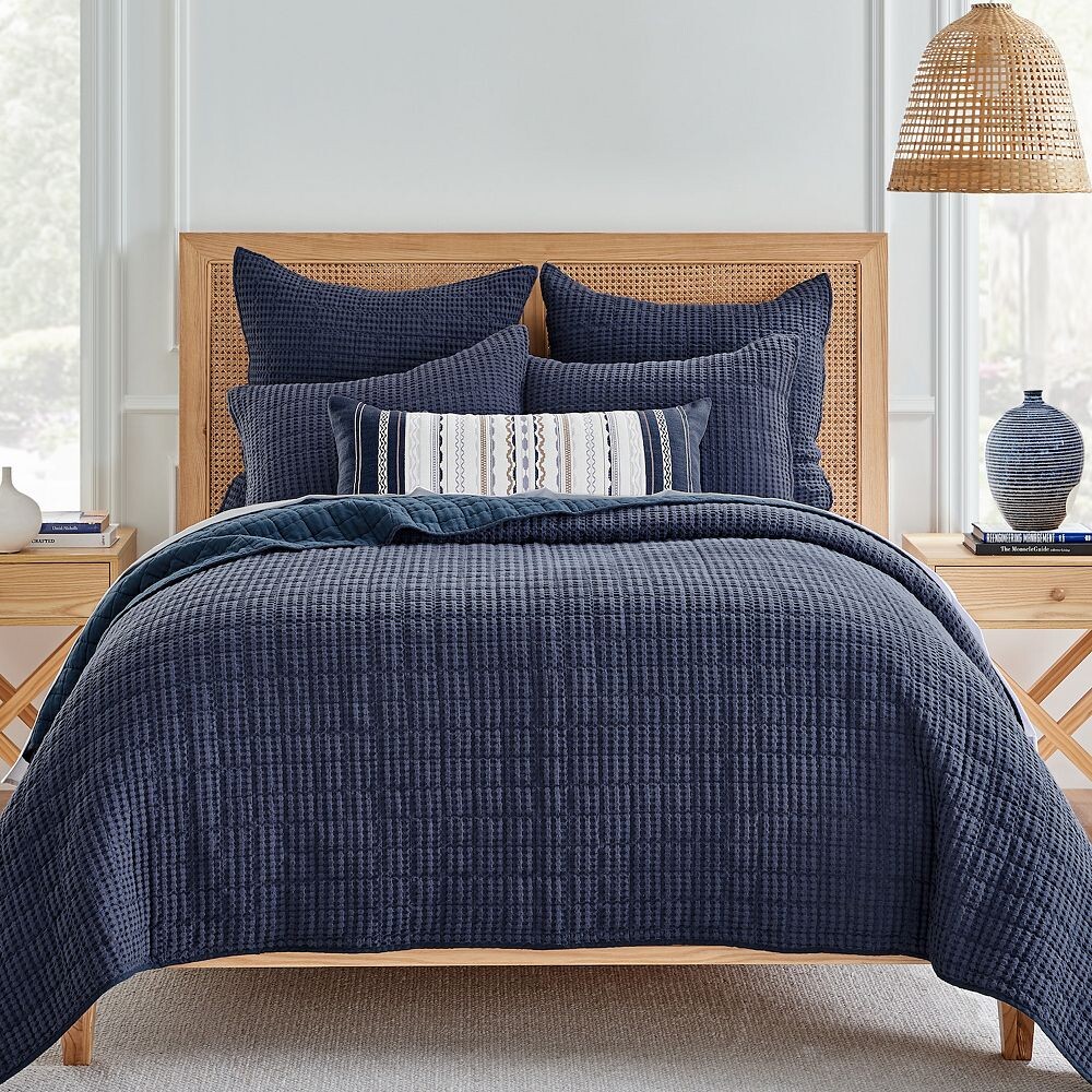 

Набор вафельных одеял Levtex Home Mills, черный