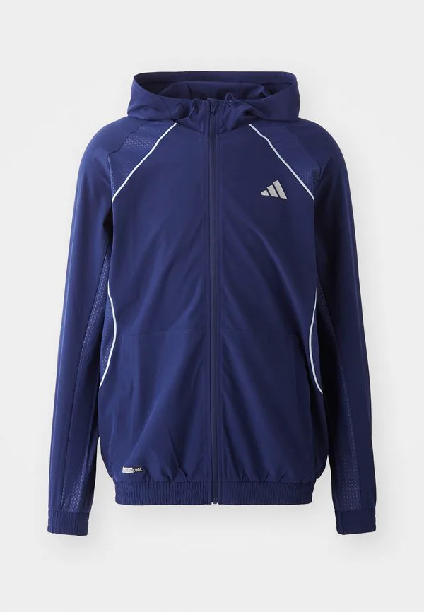 Техническая тренировочная куртка Adidas Performance, Dark Blue/Glow Blue — фото 4