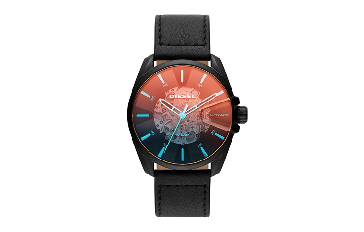 

DIESEL Часы Wrist Watch Mechanical Movement Leather Strap Black Dial Men's Watch