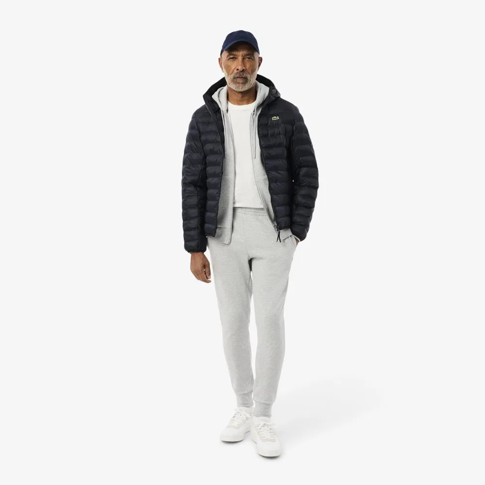 Мужская лёгкая куртка с капюшоном Thermore тёмно-синяя от Lacoste — фото 4