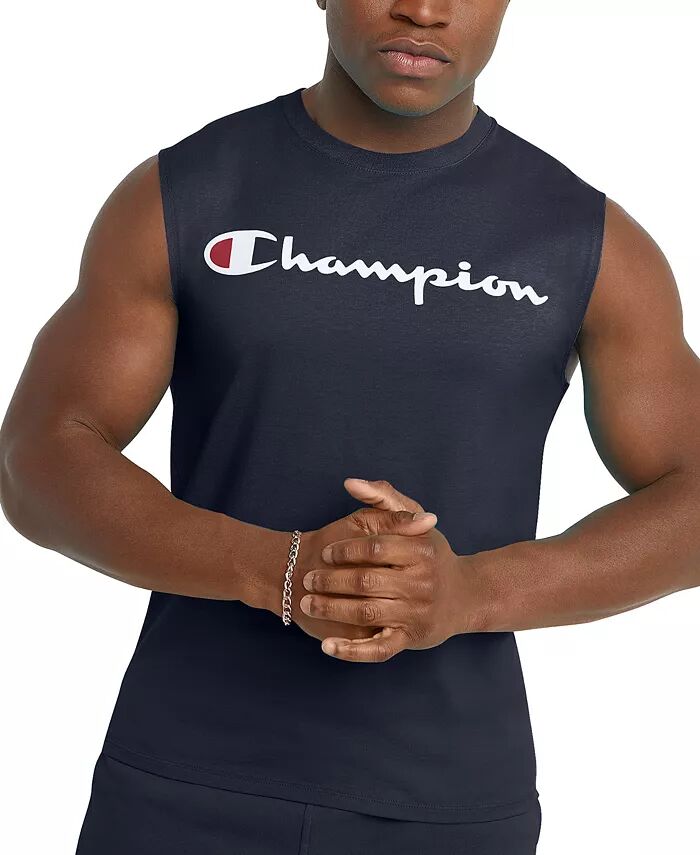 

Мужская футболка без рукавов с логотипом Champion, черный
