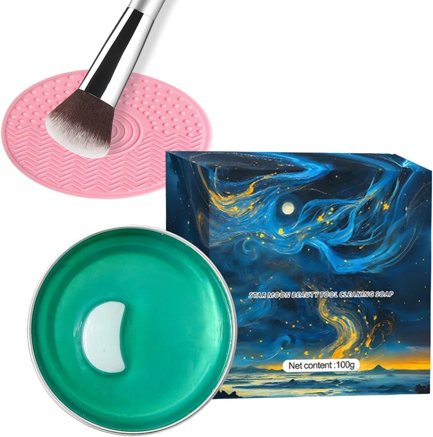 Твердое мыло для очистки кистей Makeup Brush Cleaning Soap, 1 шт