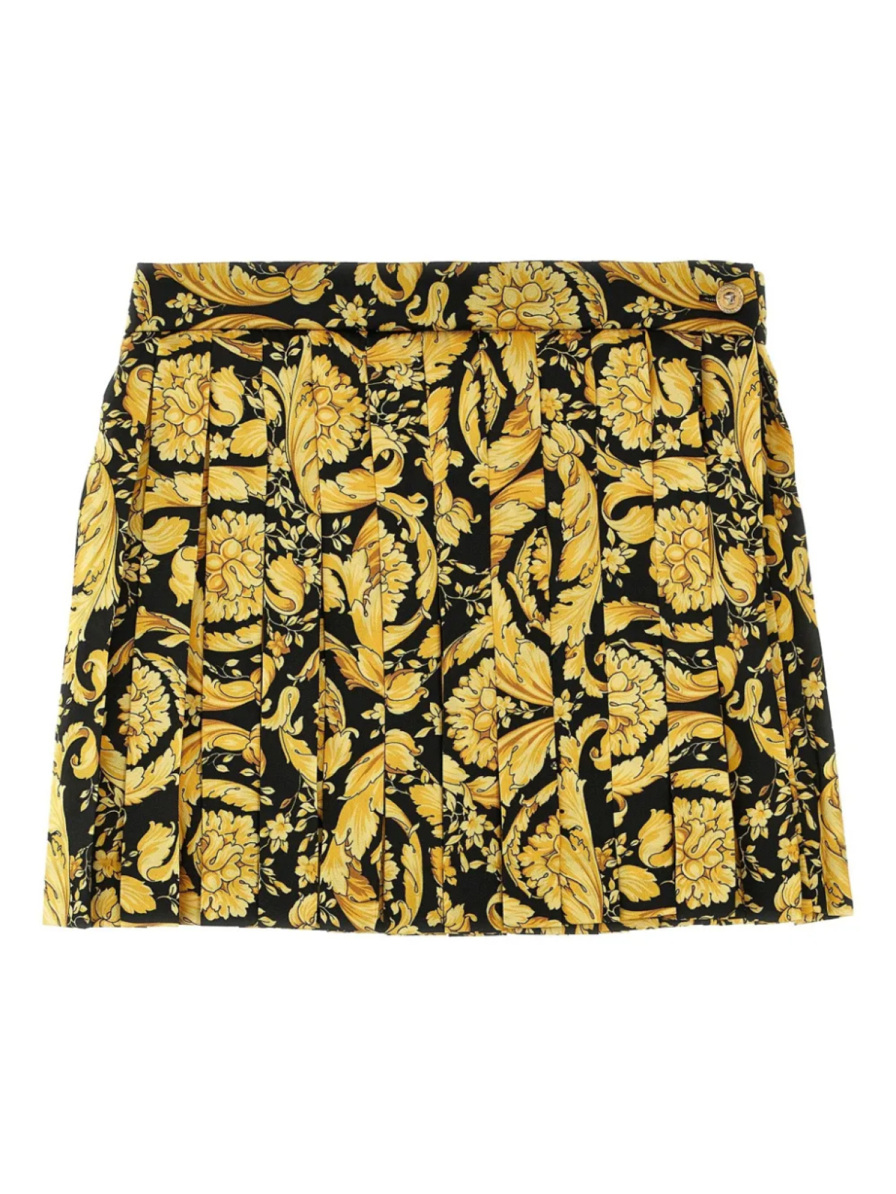 

Юбка с принтом Versace Kids Barocco, желтый