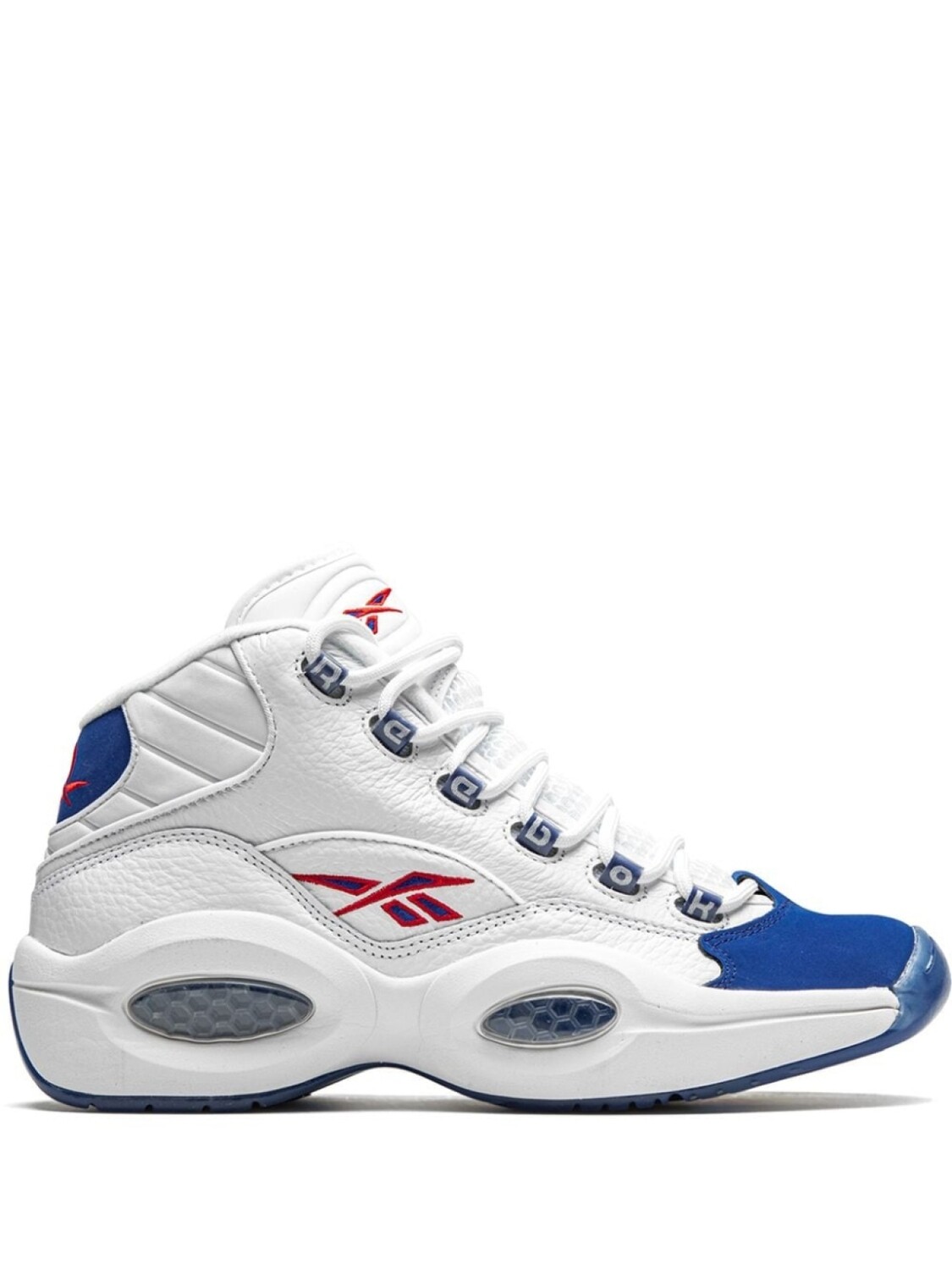 

Кроссовки Reebok Question Mid FV7563, белый/синий/красный, Серый;красный, Кроссовки Reebok Question Mid FV7563, белый/синий/красный